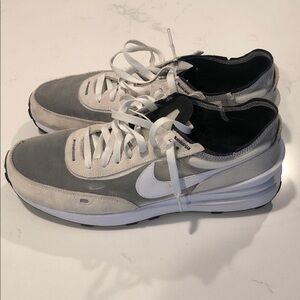Nike Gray and White Men's Sneakers